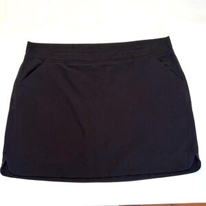 32 Degree Cool Womens Black Skort Skirt Elastic Waist Size XXL Athletic